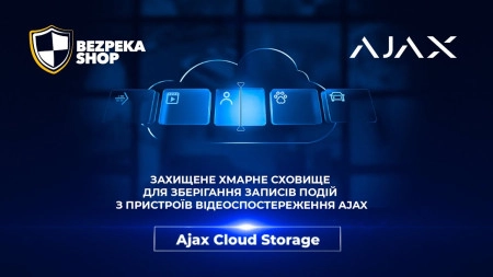 Ajax Cloud Storage - Захищене хмарне сховище для зберігання записів з пристроїв Ajax