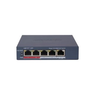 Управляемый 5-портовый PoE-коммутатор Hikvision DS-3E1105P-EI/V2 с 4 портами PoE