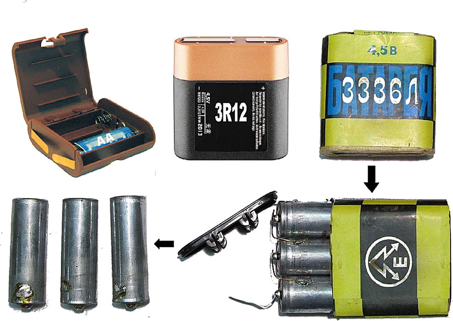 Элементы, батареи и аккумуляторы