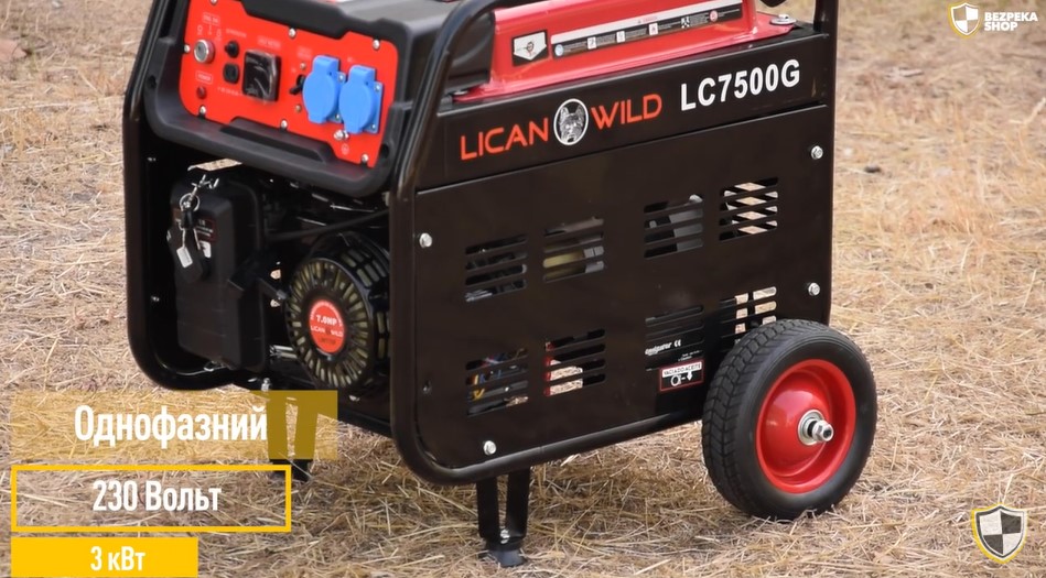 Бензиновий генератор LICAN WILD LC7500G від BISON