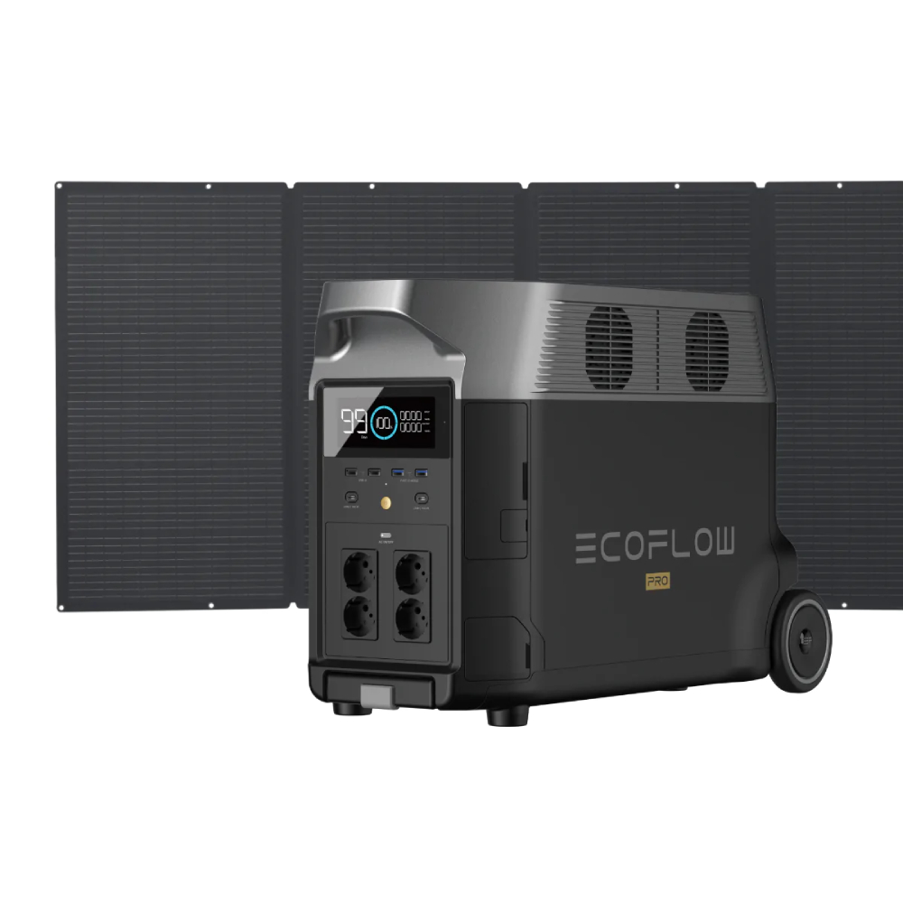 Комплект EcoFlow DELTA Pro + 400W Solar Panel зарядная станция и солнечная панель