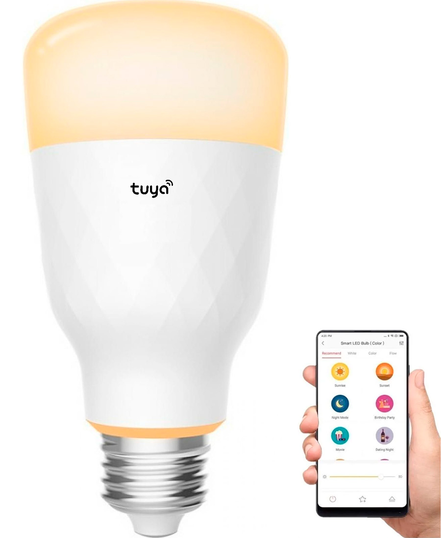 Розумна лампа з пультом керування та підтримкою Tuya Smart