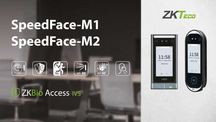 ZKTeco SpeedFace-M1 і SpeedFace-M2: нові мультибіометричні термінали зі скануванням обличчя і долоні і великим обсягом пам'яті