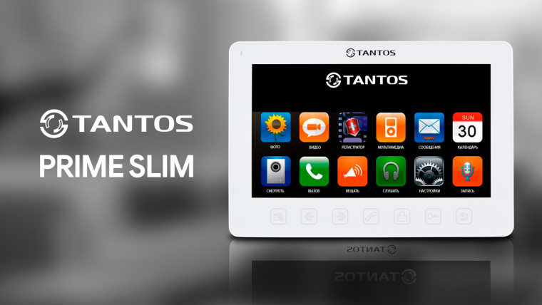 Обзор видеодомофона Prime Slim от бренда Tantos