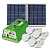 Сонячна система освітлення Solar Technology YH1003B з блоком живлення 12 А-год для освітлення приміщень і зарядки гаджетів