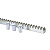 Рейка зубчатая оцинкованная GATEXPERT (30x8 мм) для приводов откатных ворот (комплект 5 м)